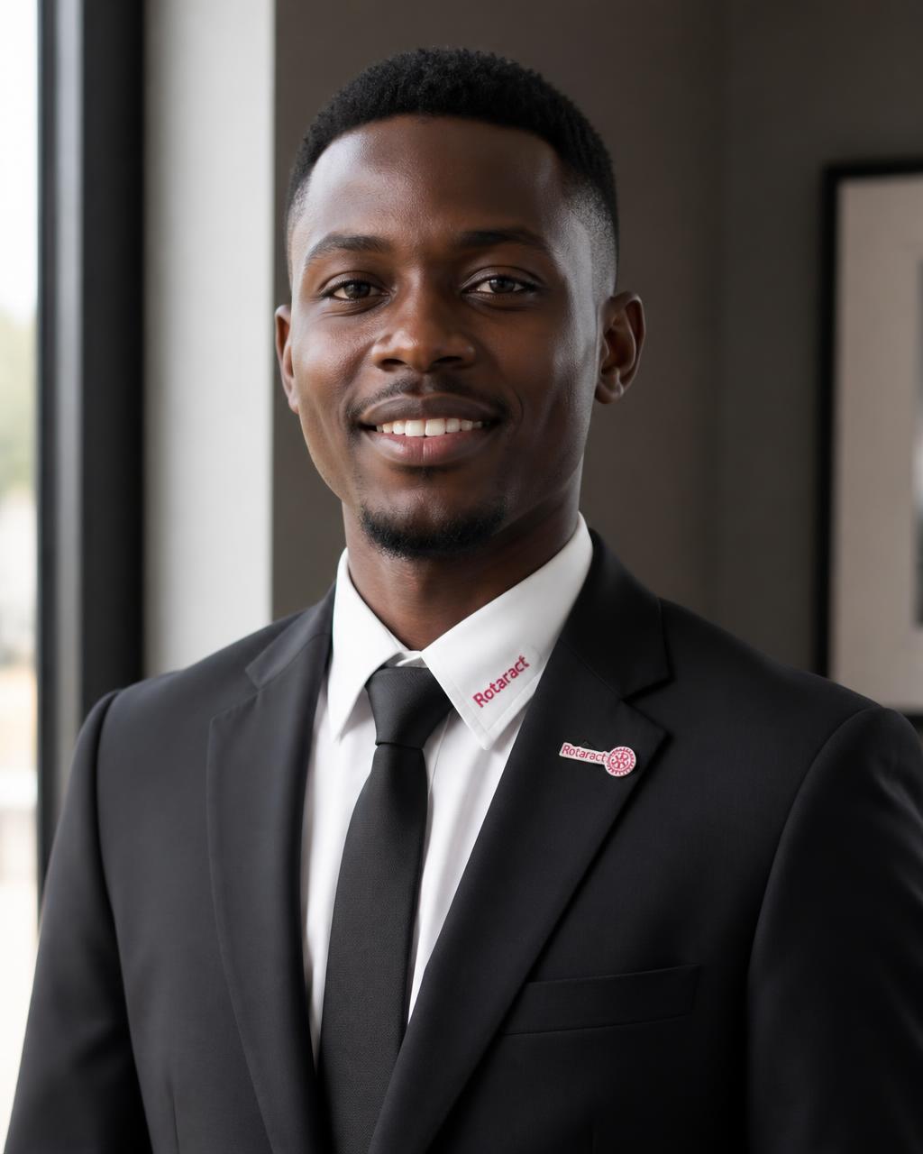 Club president of the Rotaract E-Club of Ibom Cosmopolitan